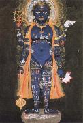 Ambrogio Lorenzetti vishnu visvarupa,preserver of the universe,represnted as the whole world oil painting